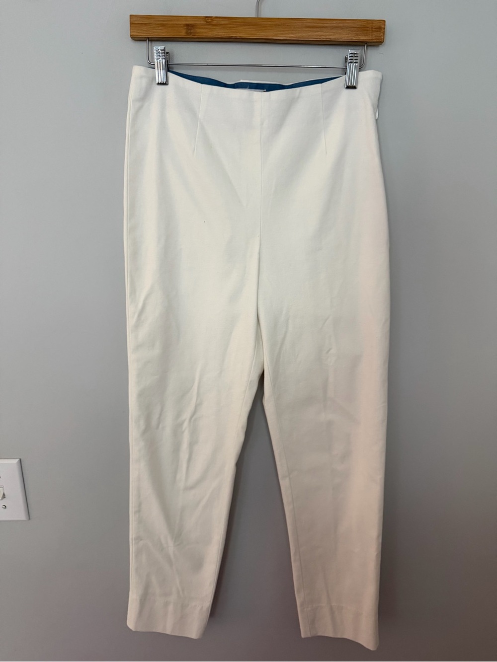 Frances Valentine White Lucy Slim Leg Pants Size 4